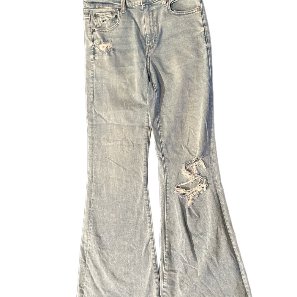American Eagle Outfitters Light Blue Flare Jeans